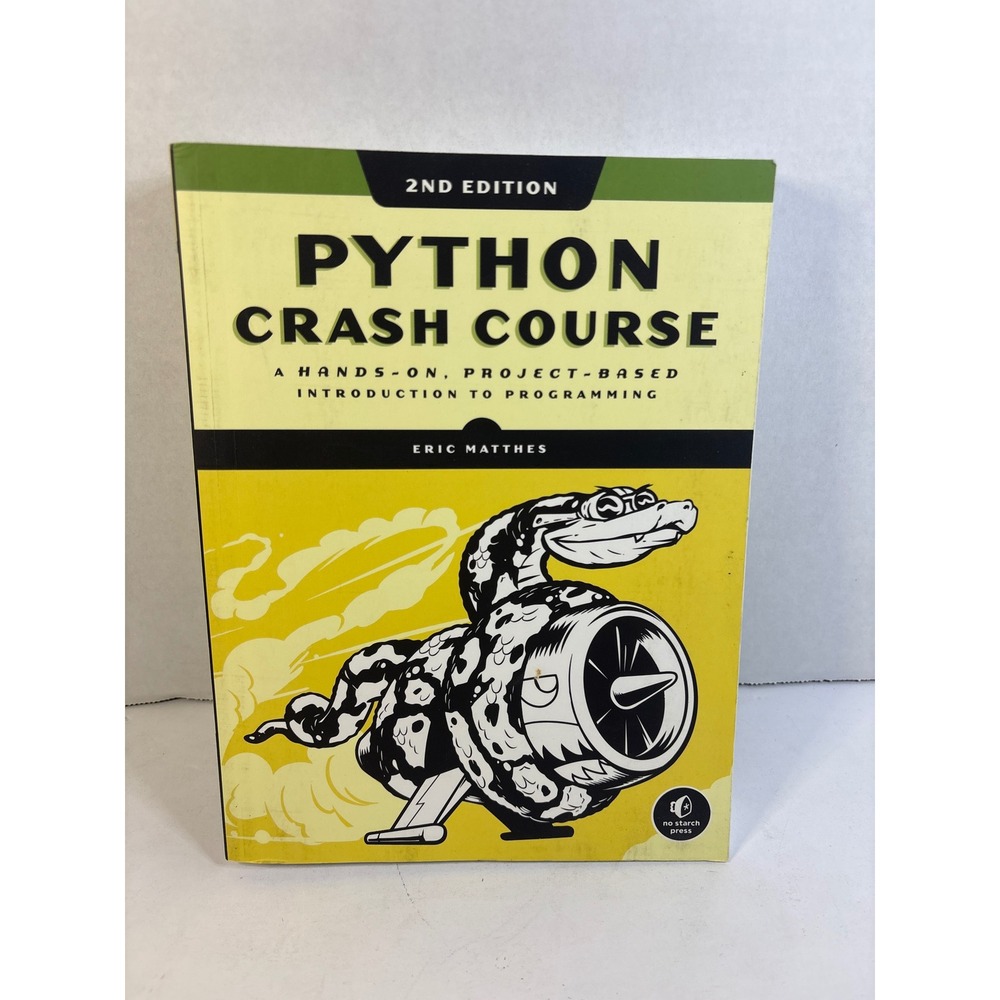 Python Crash Course 2nd Edition Eric Matthes No Starch Press Programming Book